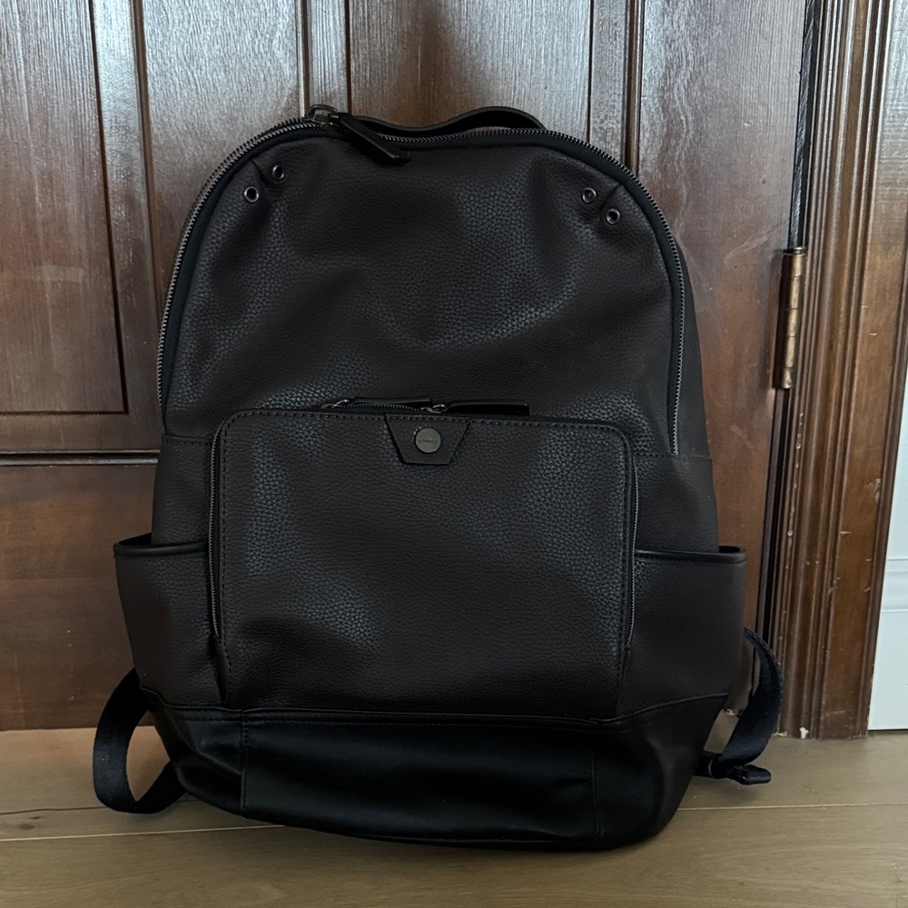 Calvin Klein Dark Brown and Black Backpack